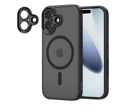 Etui / obudowa na smartfona Tech-Protect Magcam Magsafe do Iphone 17 Matte Black